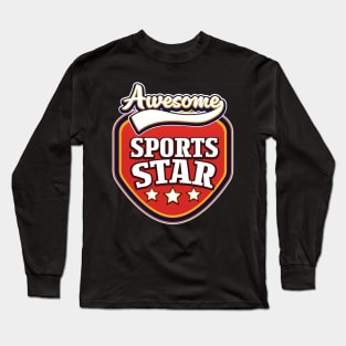 Awesome Sports Star Long Sleeve T-Shirt